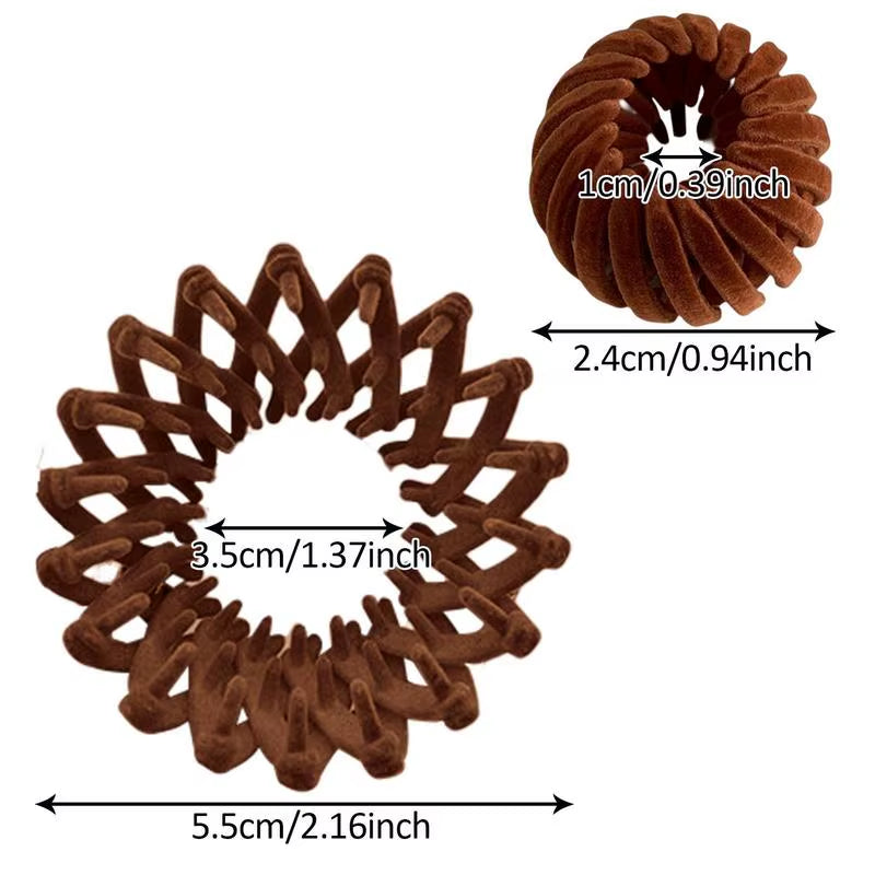 Ponytail Hair Rings Clips Hair Clips Women Bird Nest Shaped Hair Hairpin Simple Magic Lazy Braider Tool Women Hair Accessories