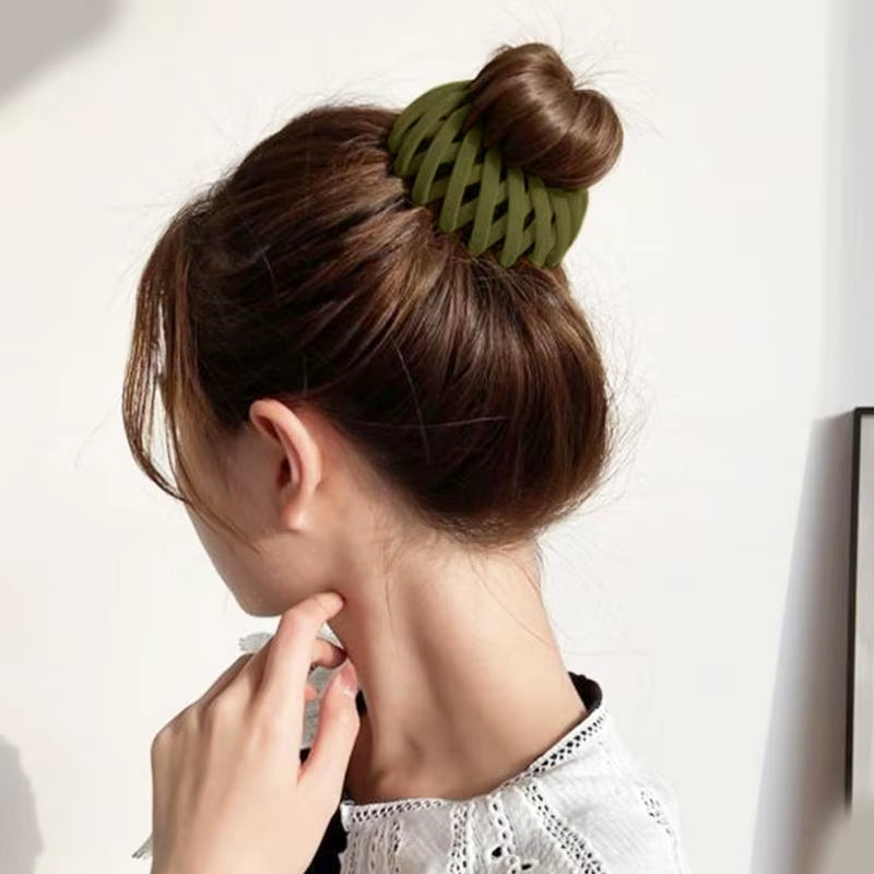 Ponytail Hair Rings Clips Hair Clips Women Bird Nest Shaped Hair Hairpin Simple Magic Lazy Braider Tool Women Hair Accessories